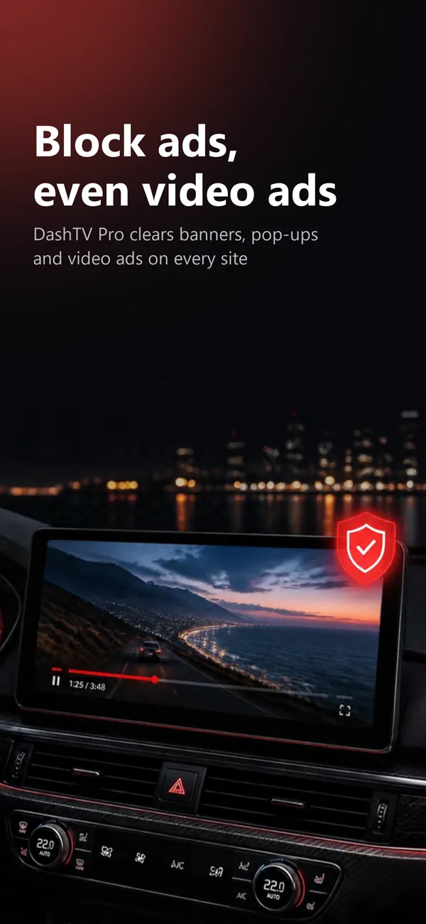 Block ads, even video ads